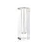 7 Hand Crafted Crystal Square Optical Bud Vase