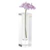 9 Hand Crafted Crystal Square Optical Bud Vase