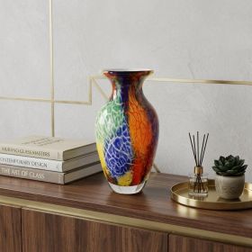 11 Multicolor Art Glass Vase