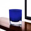 8 Mouth Blown Glass European Made Light Cobalt Vase