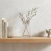 8" Crystal Glass Clear Rectangle Table Vase