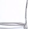 8" Clear Mouth Blown Crystal Pocket Table Vase