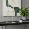 Hand Crafted Crystal Pair Classic Candle Holders
