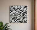 12" X 4" Black and White Iron Wall Decor