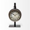 Metallic Brown Metal Hanging Desk Table Clock