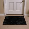 Luxe Faux Rabbit Fur Rectangular Rug 3' X 5'   - Black