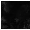 Luxe Faux Rabbit Fur Rectangular Rug 3' X 5'   - Black