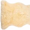 2' X 3' Cream New Zealand Natural Sheepskin Rug