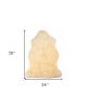 2' X 3' Cream New Zealand Natural Sheepskin Rug