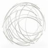 26" Silver Metal Abstract Round Hanging Wall Art Decor