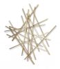 Gold Metal Abstract Linear Strips Wall Art Decor