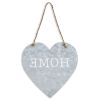 Home Gray Galvanized Cut Out Metal Wall Decor