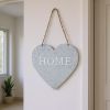 Home Gray Galvanized Cut Out Metal Wall Decor