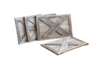 Natural Weathered And Gray Wood Ornamental Wall Decor