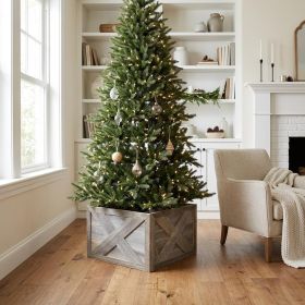 23" Natural Weathered Gray Christmas Tree Collar