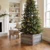 23" Natural Weathered Gray Plank Christmas Tree Collar