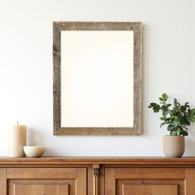 24 X 30 Natural Weathered Grey Picture Frame With Plexiglass Holder