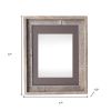 16X20 Natural Weathered Grey Picture Frame With Plexiglass Holder