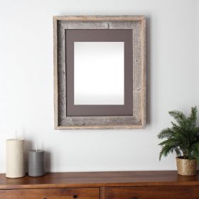 16X20 Natural Weathered Grey Picture Frame With Plexiglass Holder