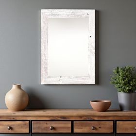 11X17 Rustic White Washed Picture Frame With Plexiglass Holder