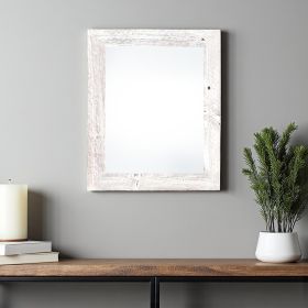 13X19 Rustic White Washed Picture Frame With Plexiglass Holder