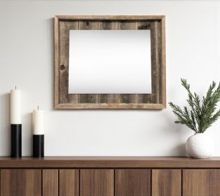 11X14 Weathered Grey Picture Frame With Plexiglass Holder