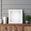12X12 Rustic White Washed Picture Frame With Plexiglass Holder