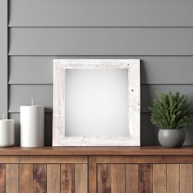 12X12 Rustic White Washed Picture Frame With Plexiglass Holder