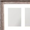 3 5X7 Rustic White Picture Frame With Plexiglass Holder
