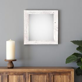 10X10 Rustic White Washed Picture Frame With Plexiglass Holder