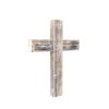 Rustic Weathered Grey Reclaimed Wood Cross Decoration