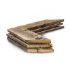 Set Of 3 Rustic Weathered Grey Wood Chevron Arrow