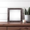 8"X8" Rustic Smoky Black Picture Frame