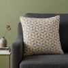 Pale Brown Pinwheels Throw Pillow