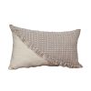 Sandy Beige Textured Throw Pillow