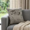 Jaguar Silhoutte Lumbar Throw Pillow