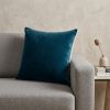 Aqua Teal Two Tone Throw Pillow