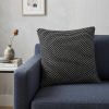 Super Black And White Check Throw Pillow