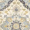4' X 6' Blue And Ivory Bohemian Area Rug