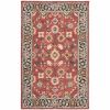 4' X 6' Red And Blue Bohemian Area Rug
