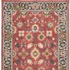 4' X 6' Red And Blue Bohemian Area Rug