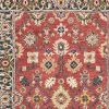 5' X 8' Red And Blue Bohemian Area Rug