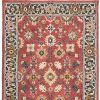 10' X 13' Red And Blue Bohemian Rug