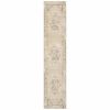 12' Runner Beige and Ivory Power Loom Runner Rug