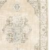 5' X 8' Beige And Ivory Center Jewel Area Rug