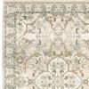 5' X 8' Beige And Ivory Medallion Area Rug
