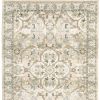 5' X 8' Beige And Ivory Medallion Area Rug