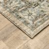 10' X 14' Beige And Ivory Medallion Area Rug