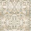10' X 14' Beige And Ivory Medallion Area Rug