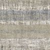 4' X 6' Grey And Ivory Abstract Lines Area Rug